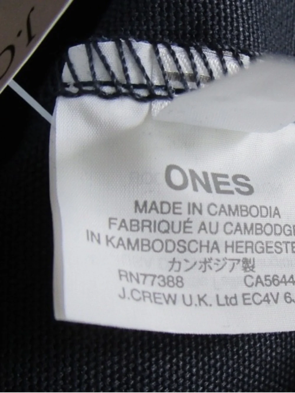 J.Crew Navy Canvas Tote Bag classic w/ tags